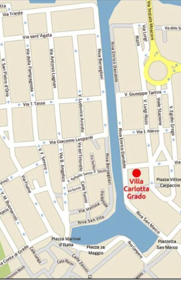 Villa Carlotta Grado Esterno foto